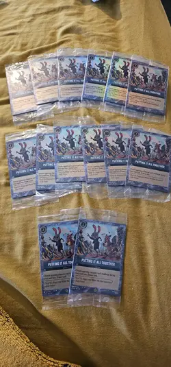 7X Disney Lorcana TCG. Putting It All Together Promo Card Sealed - Image 1