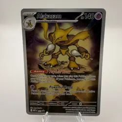 Pokemon Alakazam TCG Mega Evolution Black Star Promo Card MEP-009 NM - Image 1
