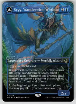 Sygg, Wanderwine Wisdom (Borderless) Normal R Lorwyn Eclipsed 288 NM - Image 1