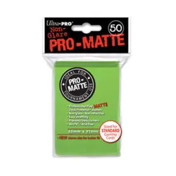 Ultra Pro Card Sleeves Stan Pro-Matte Non-Glare Card Sleeves - Lime Green New - Image 1