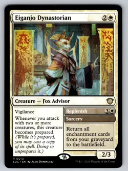 Eiganjo Dynastorian R Commander: Secrets of Strixhaven 13 NM - Image 1