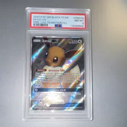 Pokemon Eevee GX SM Black Star Promo SM242 2020 PSA 8 Holo English - Image 1