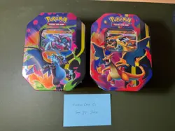 Pokemon TCG Mega Charizard X & Y ex Tin Set – Factory Sealed (Set of 2) - Image 3