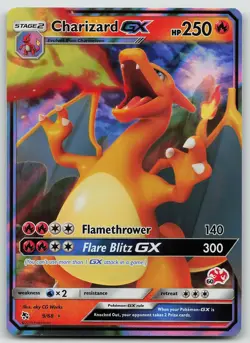 Pokemon Charizard GX 9/68 Hidden Fates GX Rare Holo NM - Image 1