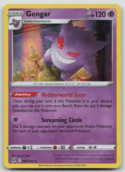 Pokemon Gengar 066/196 Lost Origin Rare Holo NM - Image 1