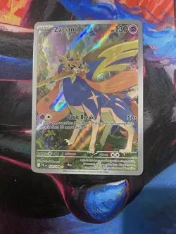 Pokemon TCG Zacian Illustration Rare 100/094 Phantasmal Flames - Image 1