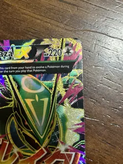 M Rayquaza EX 105/108 Full Art Holo Roaring Skies UR HP 220 2015 (LP) - Image 3