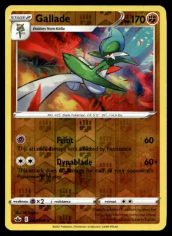 Gallade 081/198 Rare Chilling Reign Pokemon Reverse Holo Lightly Played - Image 1