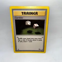 Gambler 60/62 Common Fossil Pokemon 1st Edition Moderately Played - Image 1