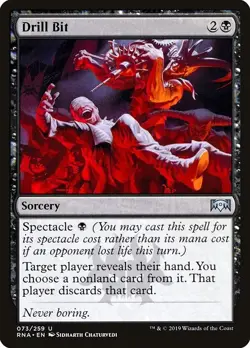 Drill Bit 2x FOIL RNA MTG Ravnica Allegiance Uncommon MINT black - Image 1
