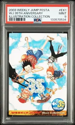 PSA 9 EX1 Monkey D. Luffy Zoro Nami One Piece Jump Festa 2003 - Image 1