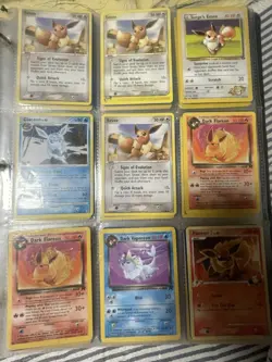 Pokemon Card Vintage Collection Binder Lot With Eeveelutions - Image 1