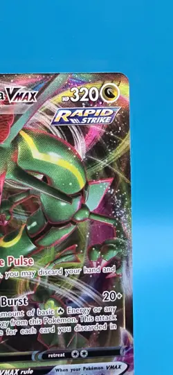 Pokemon TCG Rayquaza VMAX Rapid Strike Crown Zenith Holo Ultra Rare Card B10 - Image 3
