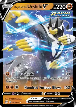 Rapid Strike Urshifu V 87/163 Rare Holo V | Battle Styles | Pokemon Card - Image 1