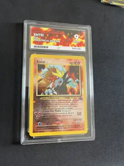 Entei 34 ACE 9 MINT Neo Reverse Holo Black Star Promo Pokemon Card Vintage WOTC - Image 1