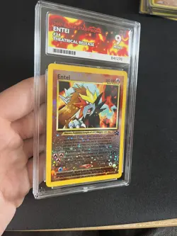 Entei 34 ACE 9 MINT Neo Reverse Holo Black Star Promo Pokemon Card Vintage WOTC - Image 3