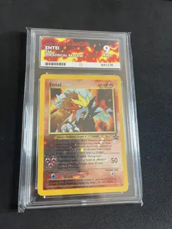 Entei 34 ACE 9 MINT Neo Reverse Holo Black Star Promo Pokemon Card Vintage WOTC - Image 5