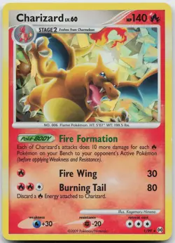 Charizard 001/099 Holo Promo Miscellaneous Cards & Products Pokemon Holo Damaged - Image 1