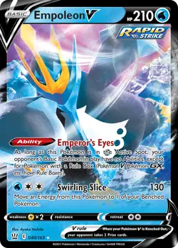 Empoleon V 40/163 Rare Holo V | Battle Styles | Pokemon Card - Image 1