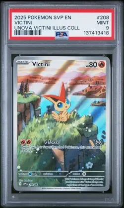 Victini 208 Sv: Scarlet & Violet Promo Cards Holo ~ PSA 9 - Image 1