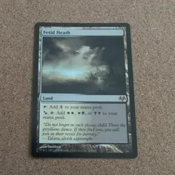 MTG Magic the Gathering Fetid Heath (176/187) Eventide LP - Image 1