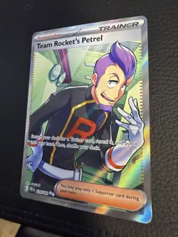 Team Rocket's Petrel~ Pokemon Trainer Gallery~ Pokemon Cards~ Full Art Trainer - Image 3