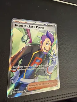 Team Rocket's Petrel~ Pokemon Trainer Gallery~ Pokemon Cards~ Full Art Trainer - Image 4