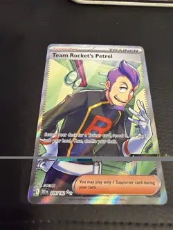 Team Rocket's Petrel~ Pokemon Trainer Gallery~ Pokemon Cards~ Full Art Trainer - Image 5