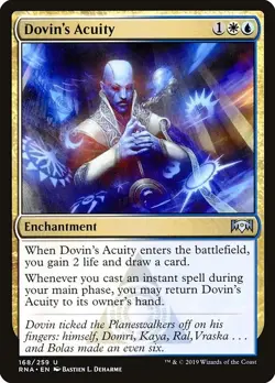 Dovin's Acuity 2x FOIL RNA MTG Ravnica Allegiance Uncommon MINT white blue - Image 1