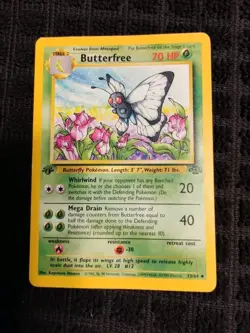 Butterfree 33/64 Jungle 1st Edition Error d Misprint TCG - Image 1