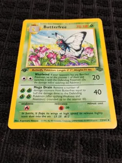 Butterfree 33/64 Jungle 1st Edition Error d Misprint TCG - Image 3