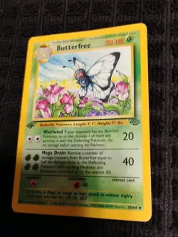 Butterfree 33/64 Jungle 1st Edition Error d Misprint TCG - Image 4