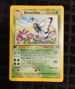 Butterfree 33/64 Jungle 1st Edition Error d Misprint TCG - Image 5