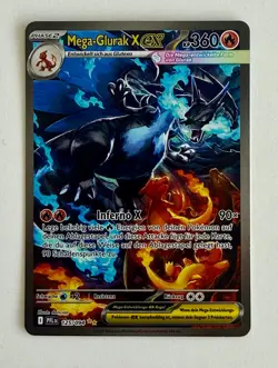 Pokemon Mega-Glurak X EX 125/094 German NM Charizard EX Fatal Flames - Image 1