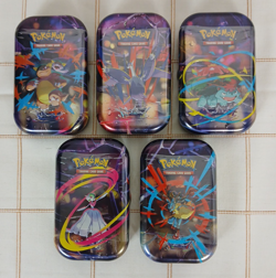 Pokemon TCG Mega Heroes Evolution Mini Tin 5 Set New Sealed - Image 1