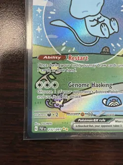 Bubble Mew ex 232/091 Paldean Fates SIR Full Art Holo - Image 5