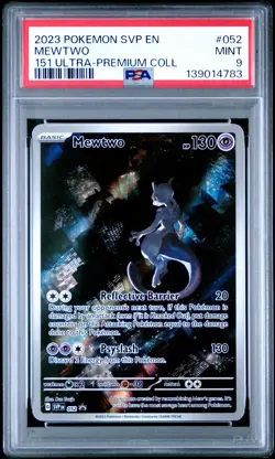 2023 POKEMON SVP EN-SV BLACK STAR PROMO #052 MEWTWO PSA 9 - Image 1
