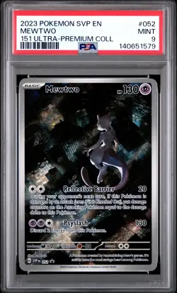 2023 POKEMON SVP EN-SV BLACK STAR PROMO #052 MEWTWO PSA 9 - Image 1