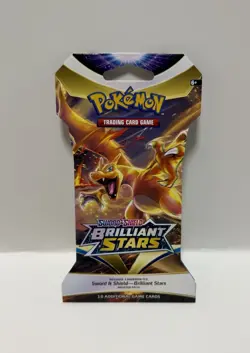 Brilliant Stars Sleeved Booster Pack Sealed Pokemon TCG Sword & Shield 820650809972 - Image 1