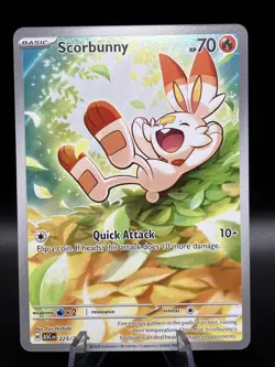 Pokemon TCG Scorbunny 225/217 Ascended Heroes Illustration Rare - Image 1