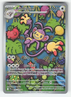 Pokemon AMBIPOM 107 Phantasmal Flames HOLO NM - Image 1