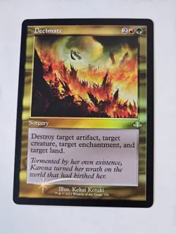 MTG - Decimate FOIL Retro Frame - Dominaria Remastered - Image 1