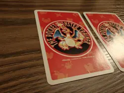 Pokemon 1998 Poker Deck P/C Red Growlithe Arcanine King & Queen of Clubs - Image 5