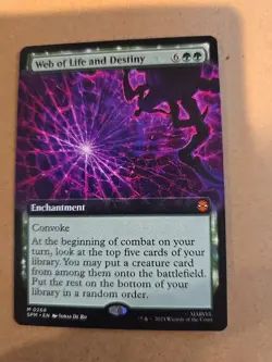 Web of Life and Destiny - Extended Art SPM NM MTG - Image 1