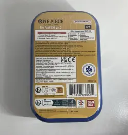 One Piece Tin Pack Set V2 Sabo Artwork TS-02 Containing OP-13 & Promo Brand New! - Image 2