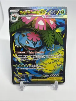 Pokemon TCG Mega Evolution Venusaur EX Full Art Ultra Rare Card 155/132 - Image 1