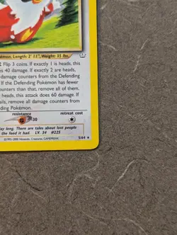 Pokemon Card 2001 1ST EDITION DELIBIRD Holo 5/64 Neo Revelation Vintage Played - Image 4