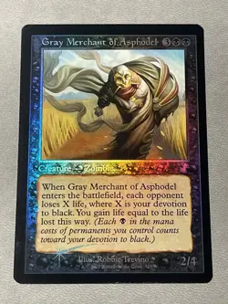 Gray Merchant of Asphodel - Foil NM, English MTG Time Spiral Remastered - Image 1