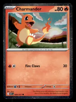 Foil Charmander - (Cosmos Holo) Common Miscellaneous Cards & Products 020/217 NM - Image 1