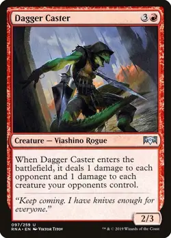 Dagger Caster 2x FOIL RNA MTG Ravnica Allegiance Uncommon MINT red - Image 1